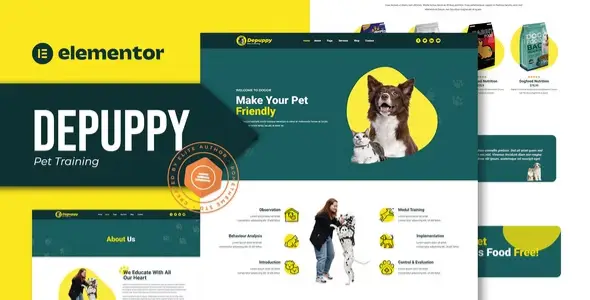 Depuppy – Pet Training Elementor Template Kit